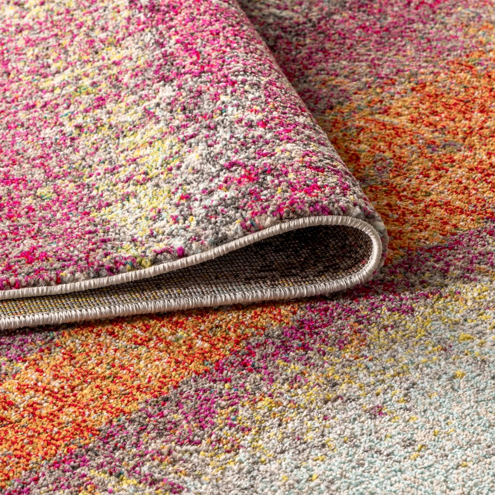 Style Contemporary Pop Modern Abstract Vintage Area Rug. Picture 8