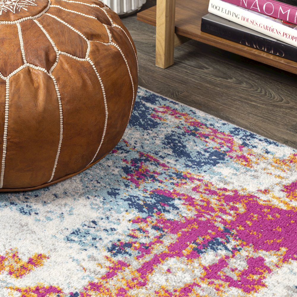 Sunset Modern Abstract Area Rug. Picture 8