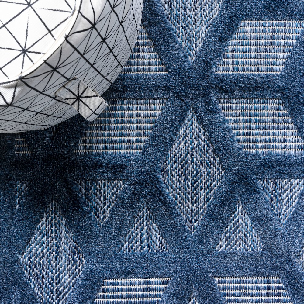 Talaia Neutral Geometric Indoor/Outdoor Area Rug. Picture 4