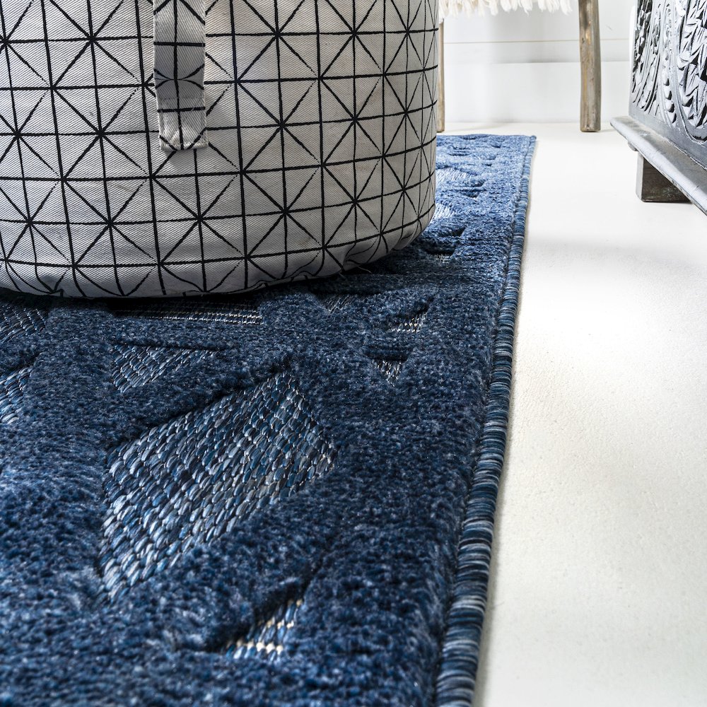 Talaia Neutral Geometric Indoor/Outdoor Area Rug. Picture 7
