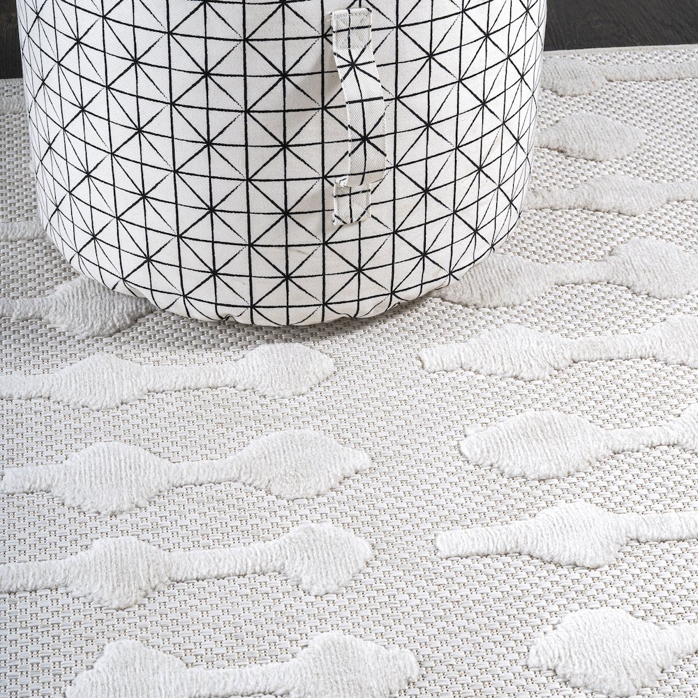 Peralta Moroccan Diamond Indoor/Outdoor Area Rug. Picture 5