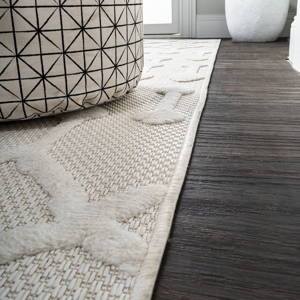 Peralta Moroccan Diamond Indoor/Outdoor Area Rug. Picture 6
