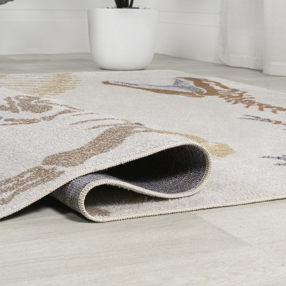 Kingdarr T-Re Modern Kids Machine-Washable Runner Rug. Picture 3