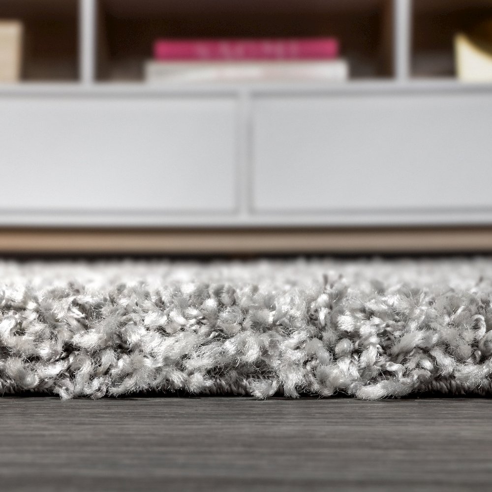 Beautiful Mercer Shag Plush Tassel Moroccan Tribal Geometric Trellis Area Rug. Picture 9