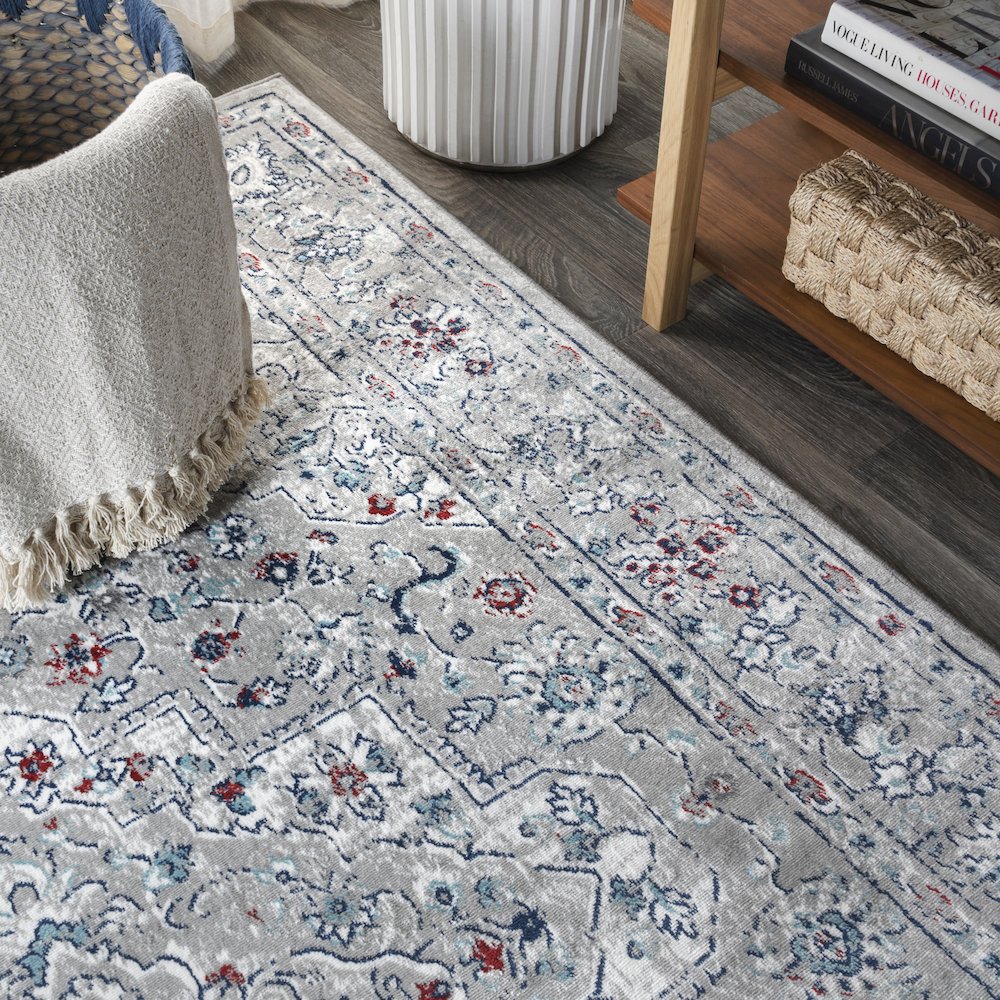 Sierra Modern Persian Vintage Medallion Area Rug. Picture 6