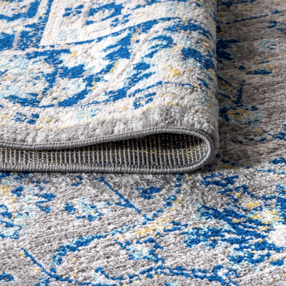 Modern Persian Boho Floral Area Rug. Picture 7