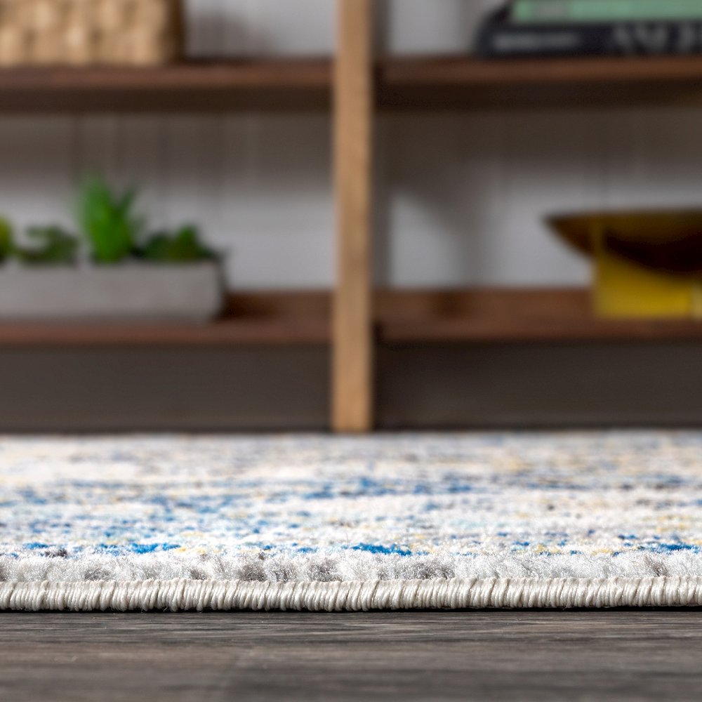 Modern Persian Boho Vintage Trellis Area Rug. Picture 9