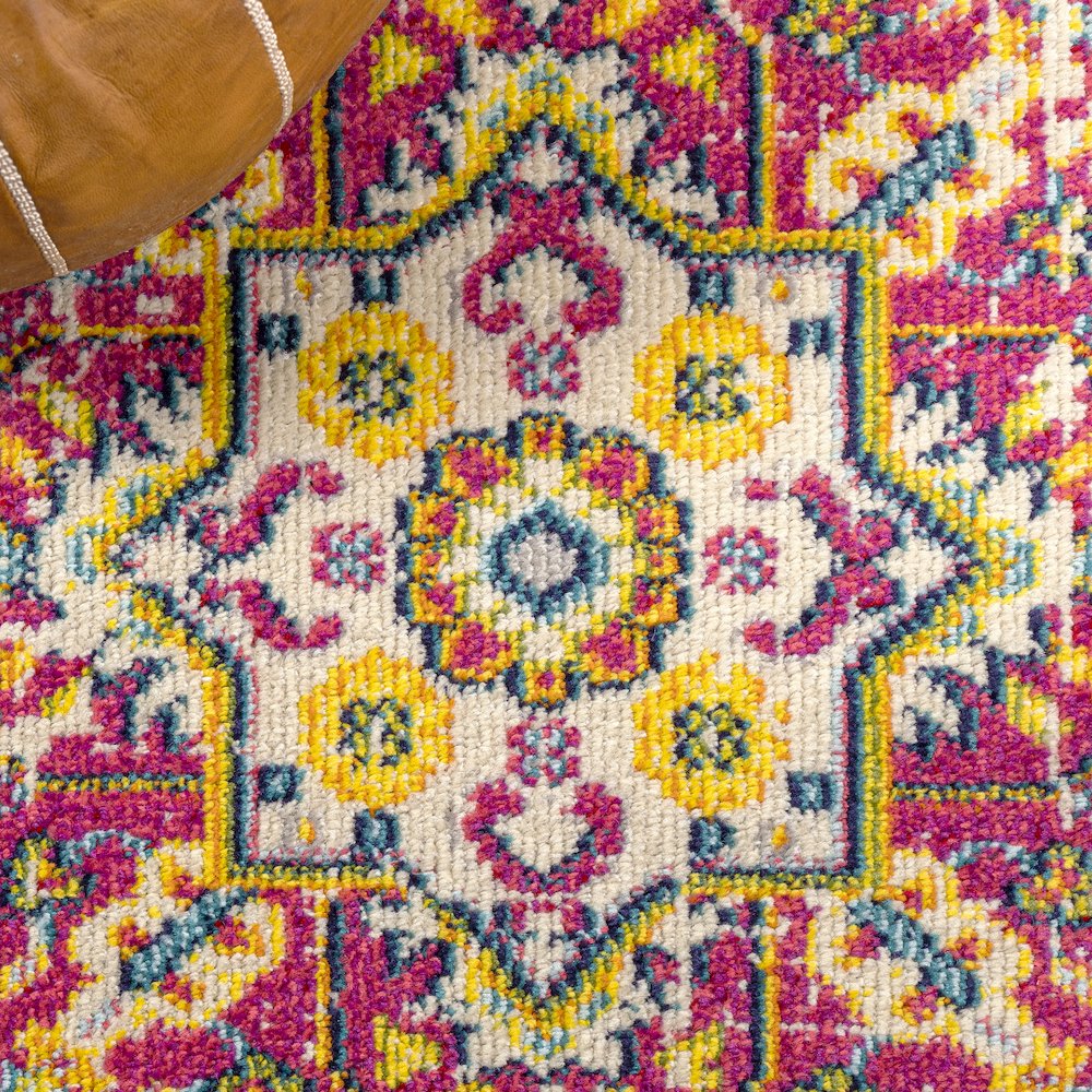Brooklyn Geometric Medallion Area Rug. Picture 6