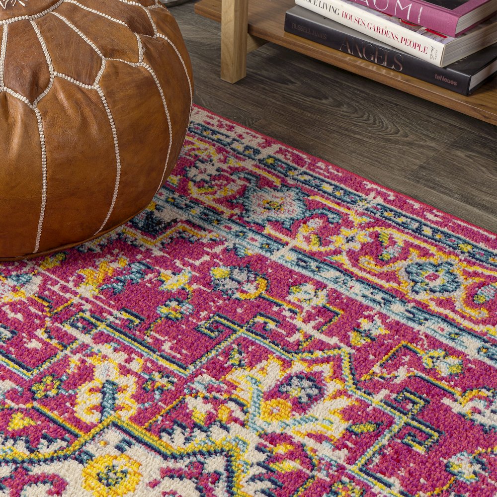 Brooklyn Geometric Medallion Area Rug. Picture 7