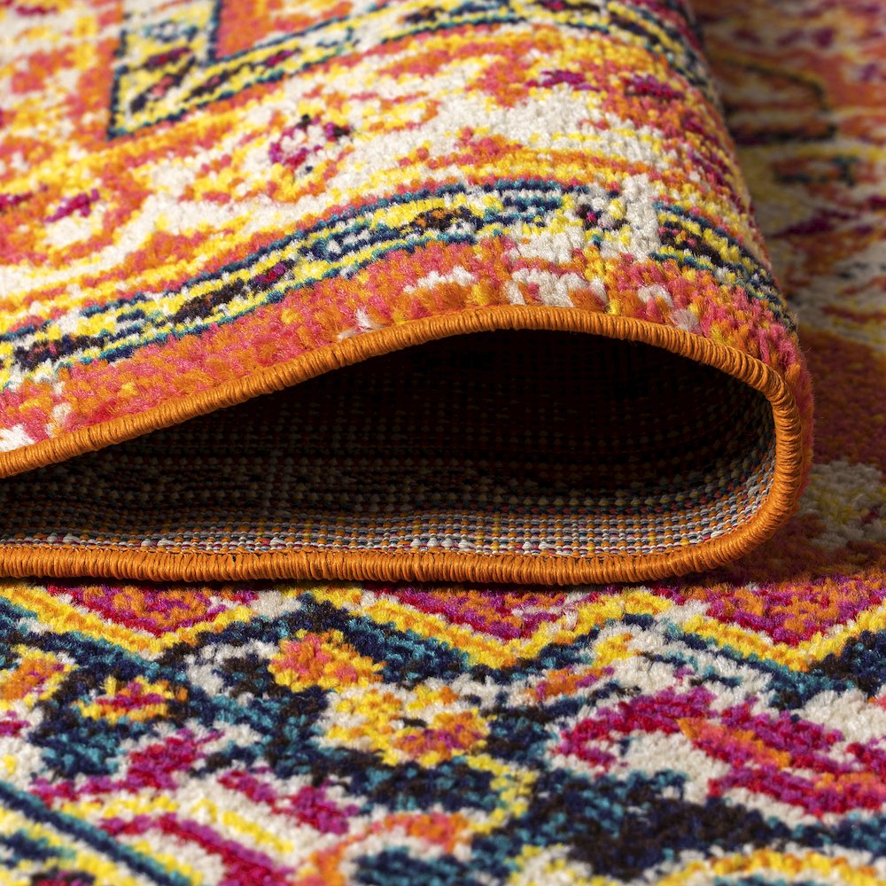 Brooklyn Geometric Medallion Area Rug. Picture 8