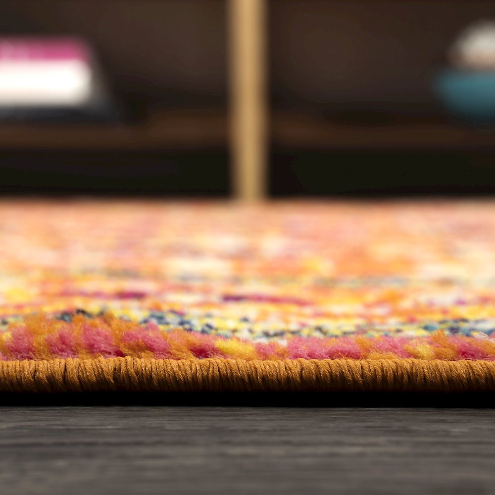 Brooklyn Geometric Medallion Area Rug. Picture 9