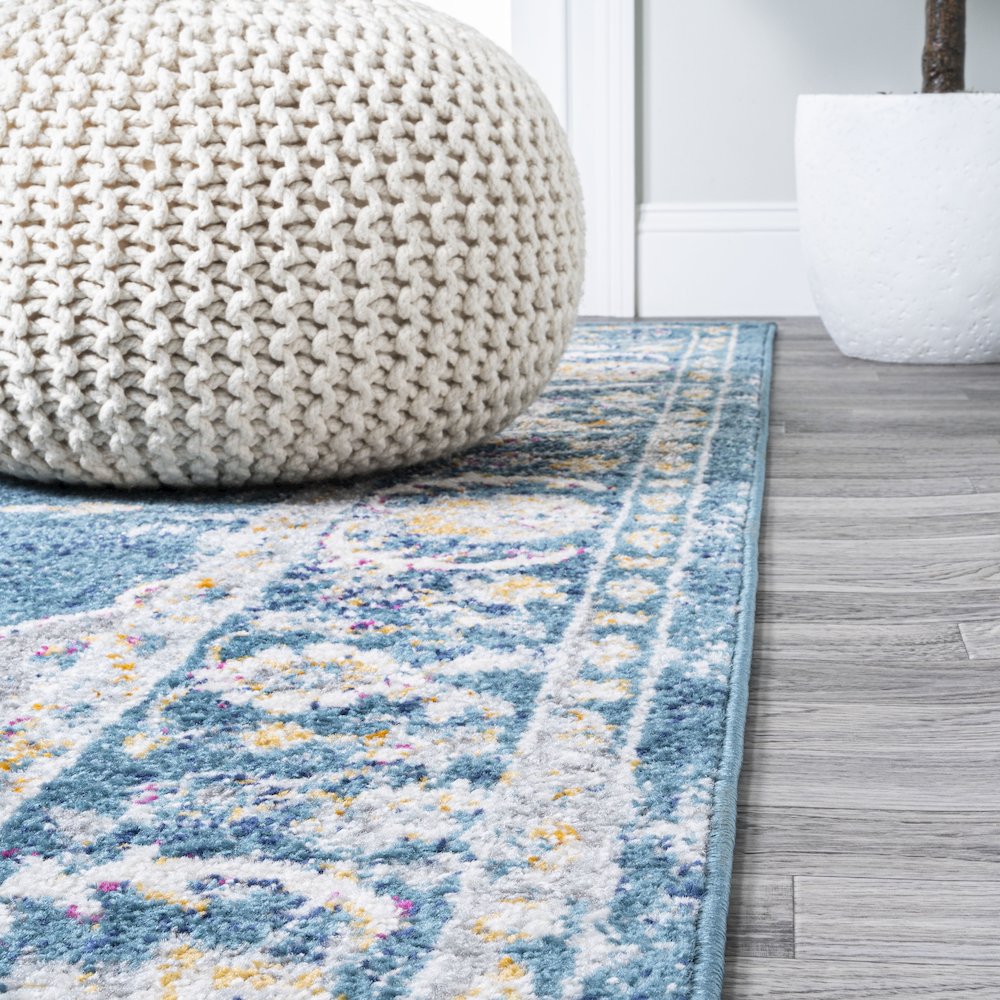 Zelda Bohemian Cottage Medallion Area Rug. Picture 8