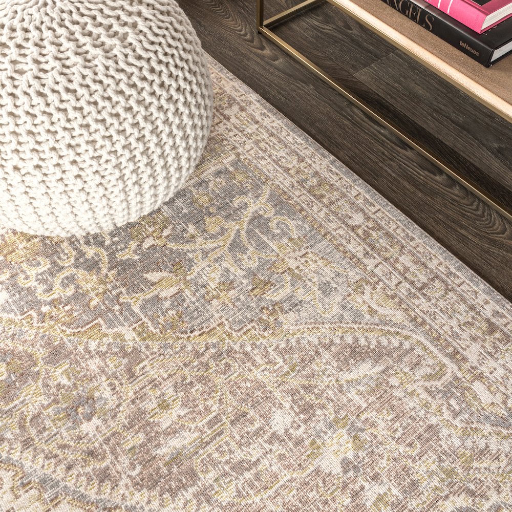 Petras Modern Ornate Medallion Area Rug. Picture 7