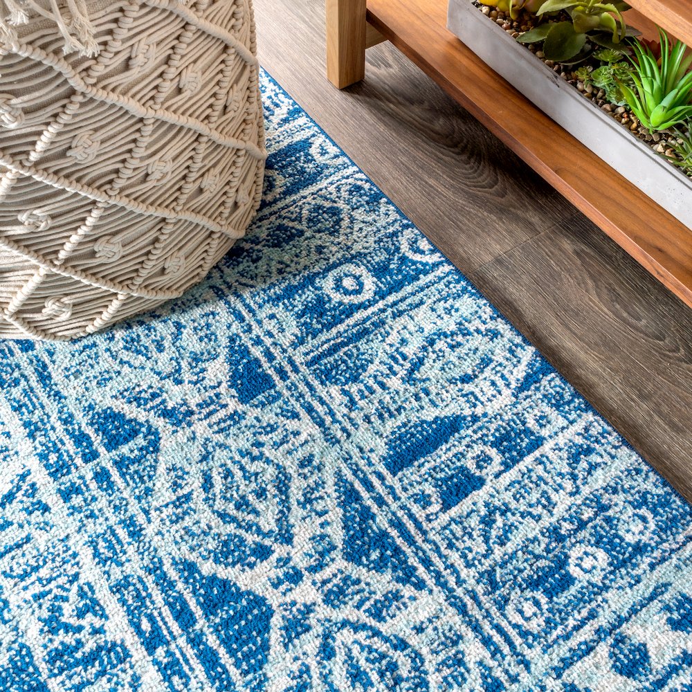 Modern Persian Boho Vintage Tribal Area Rug. Picture 7