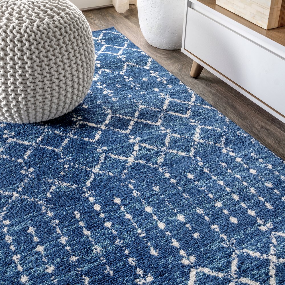 Moroccan Hype Boho Vintage Diamond Area Rug. Picture 7