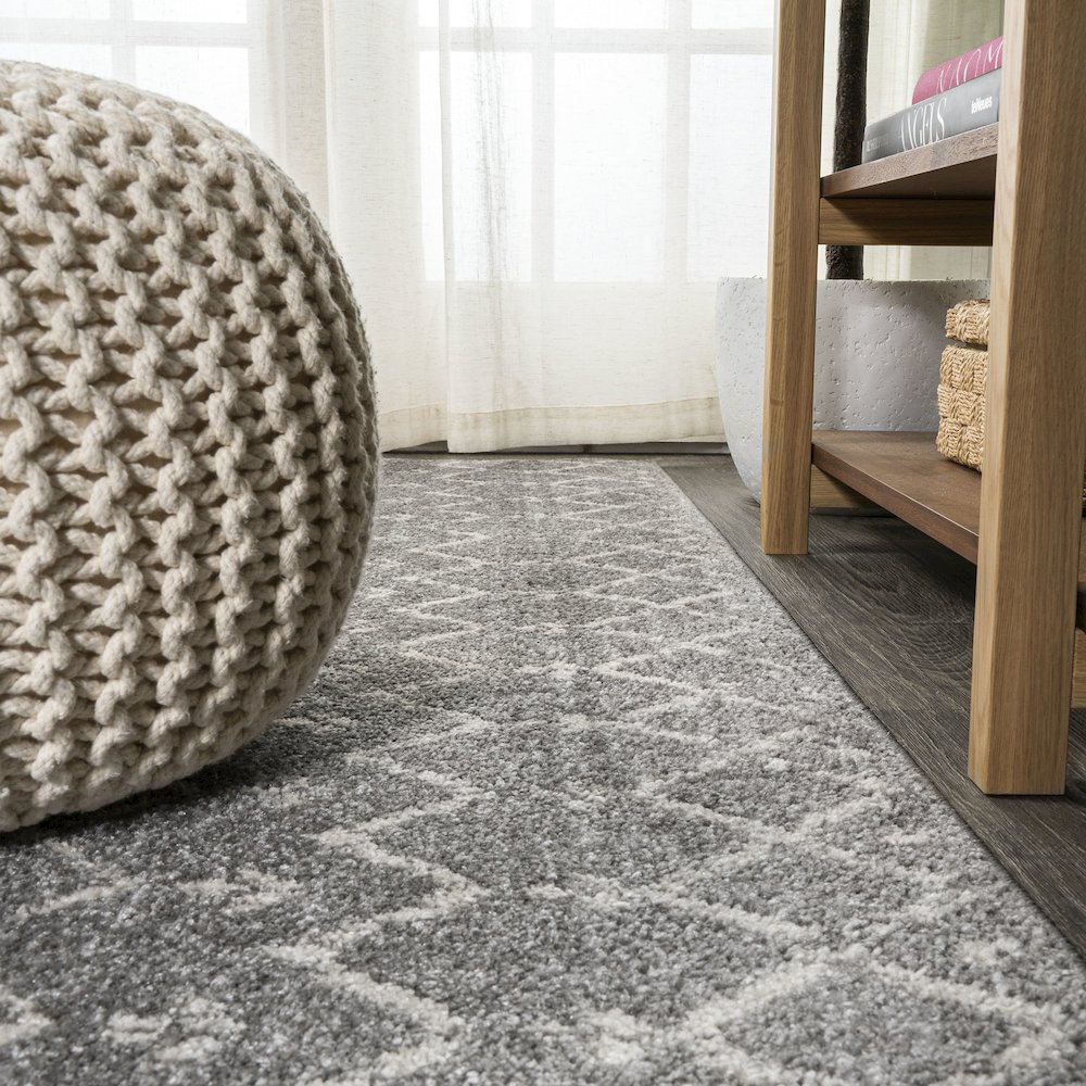 Moroccan Hype Boho Vintage Diamond Area Rug. Picture 10