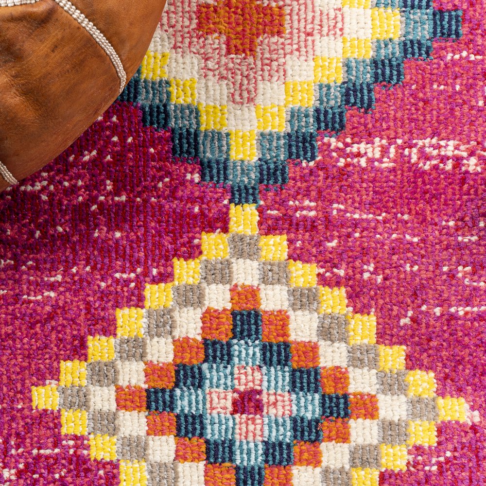 Tribal Love Geometric Area Rug. Picture 7