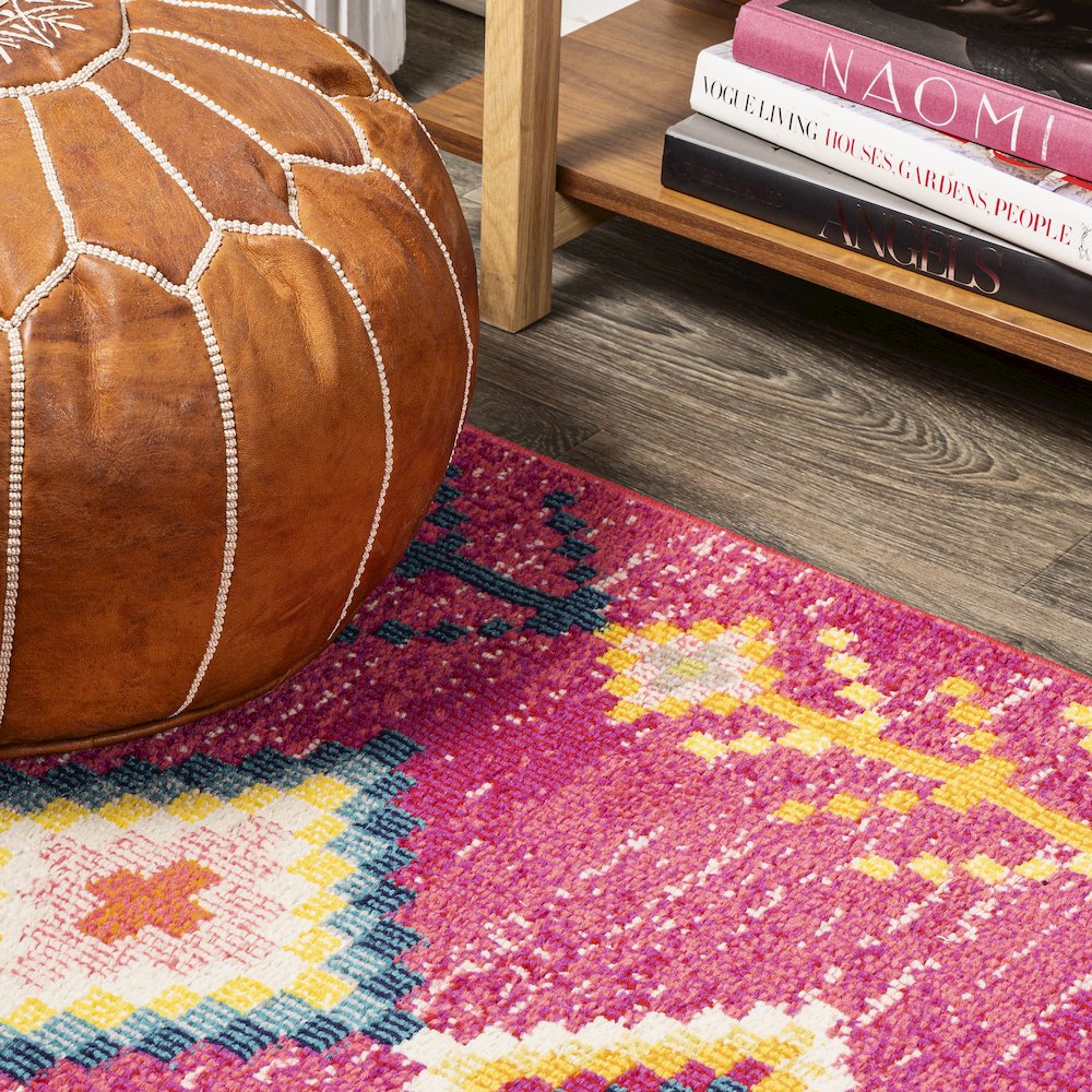 Tribal Love Geometric Area Rug. Picture 8