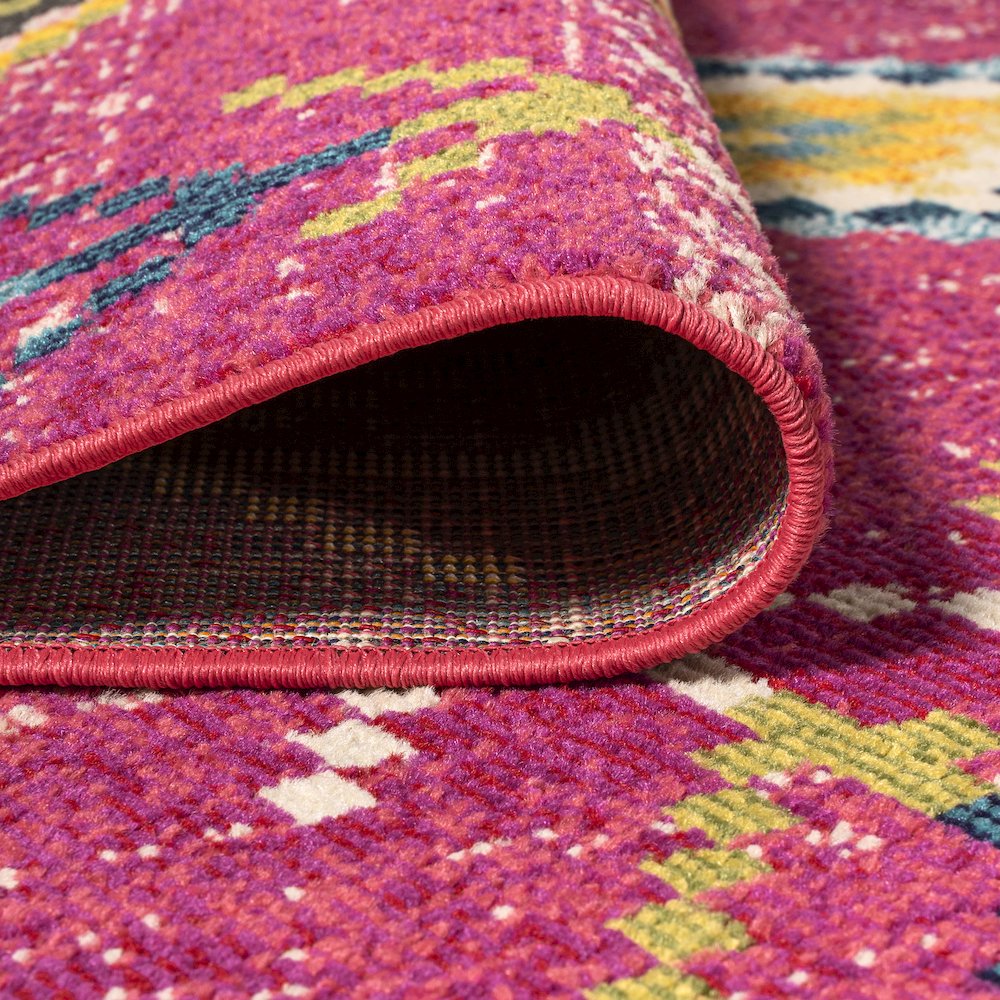 Tribal Love Geometric Area Rug. Picture 9