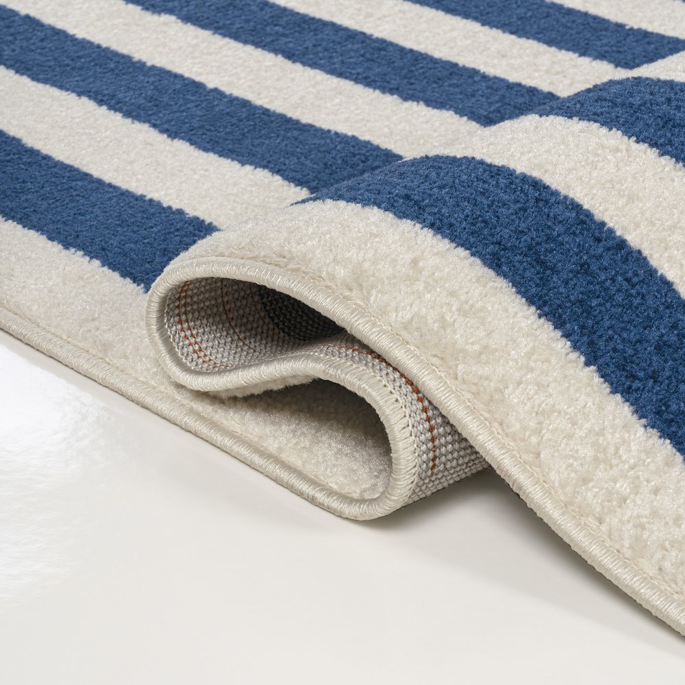 Bandol Modern Classic Mitre Stripe Area Rug. Picture 4