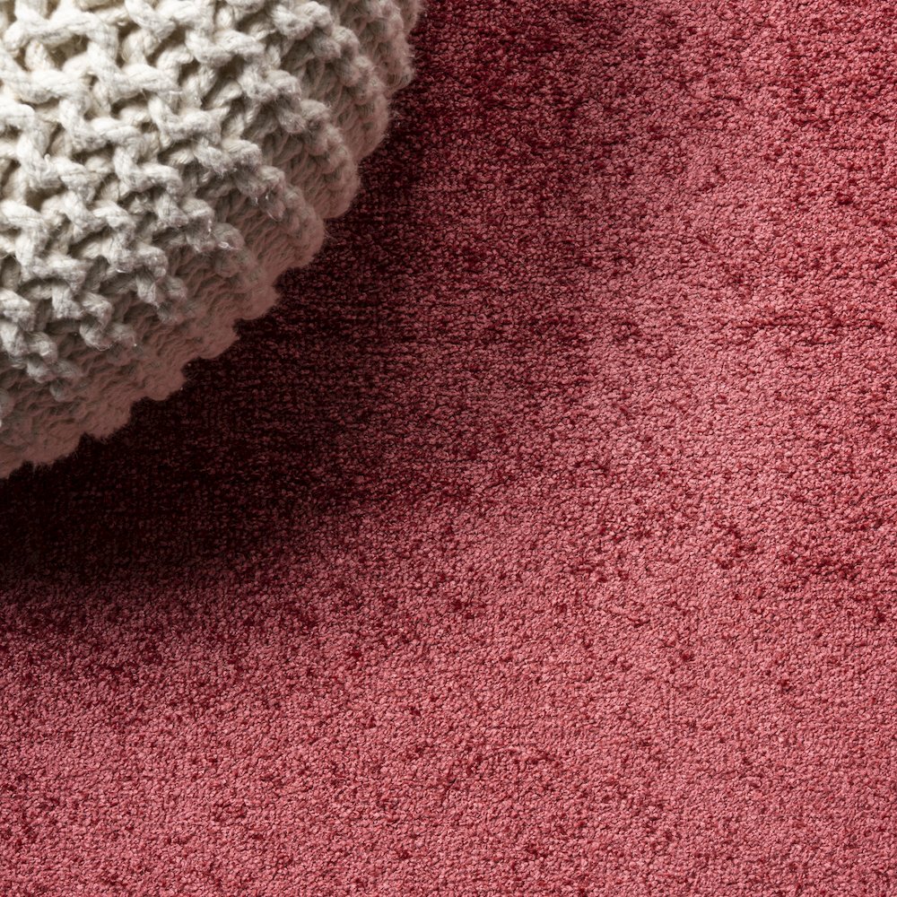 Haze Solid Low Pile Area Rug Red. Picture 7