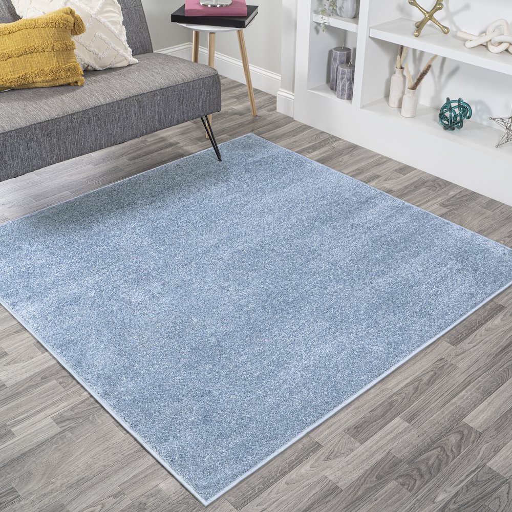 Haze Solid Low-Pile Area Rug. Picture 13
