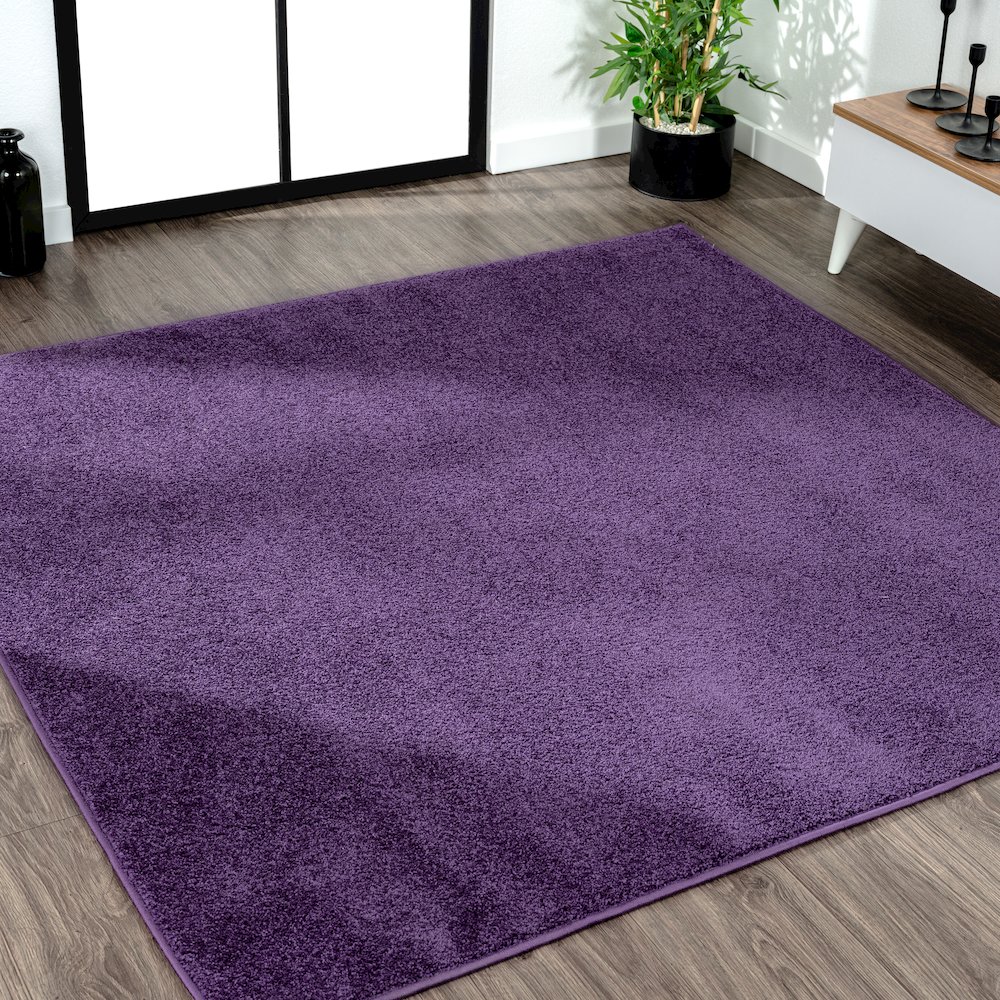 Haze Solid Low-Pile Area Rug. Picture 10