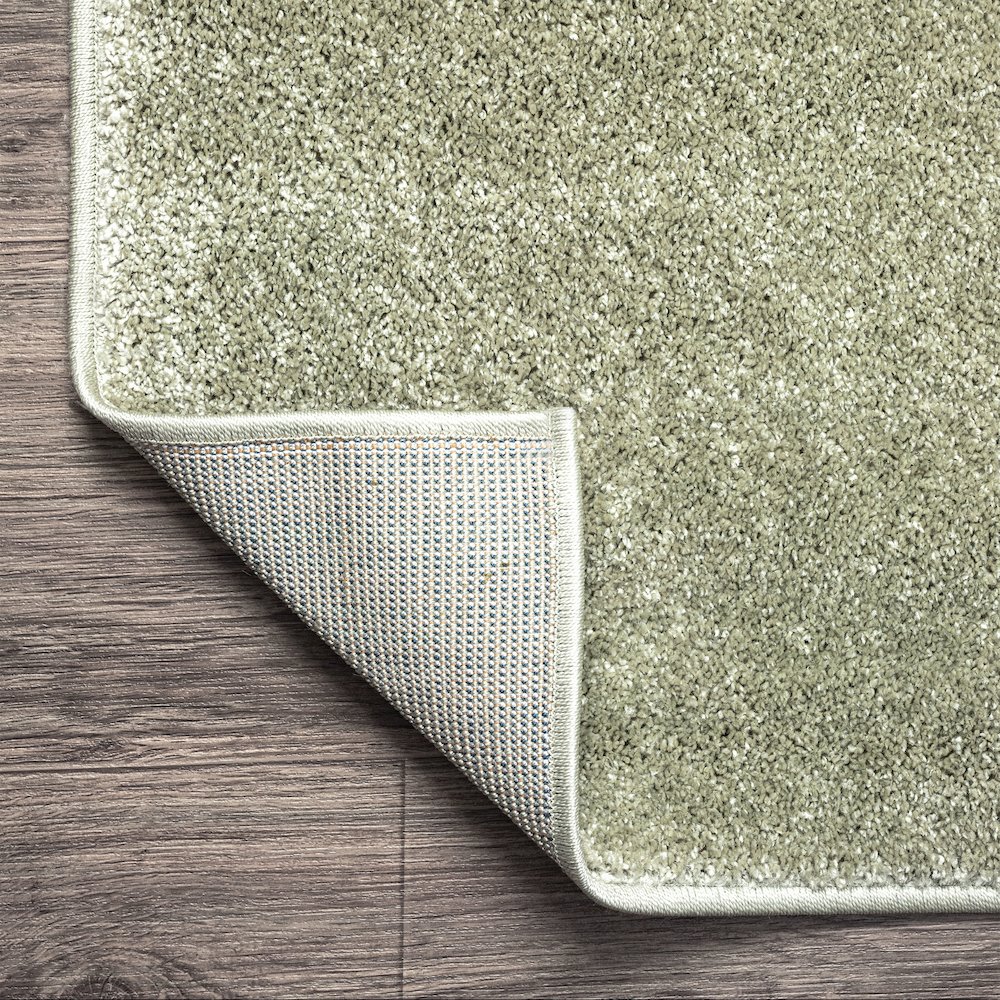 Haze Solid Low Pile Area Rug Green. Picture 6