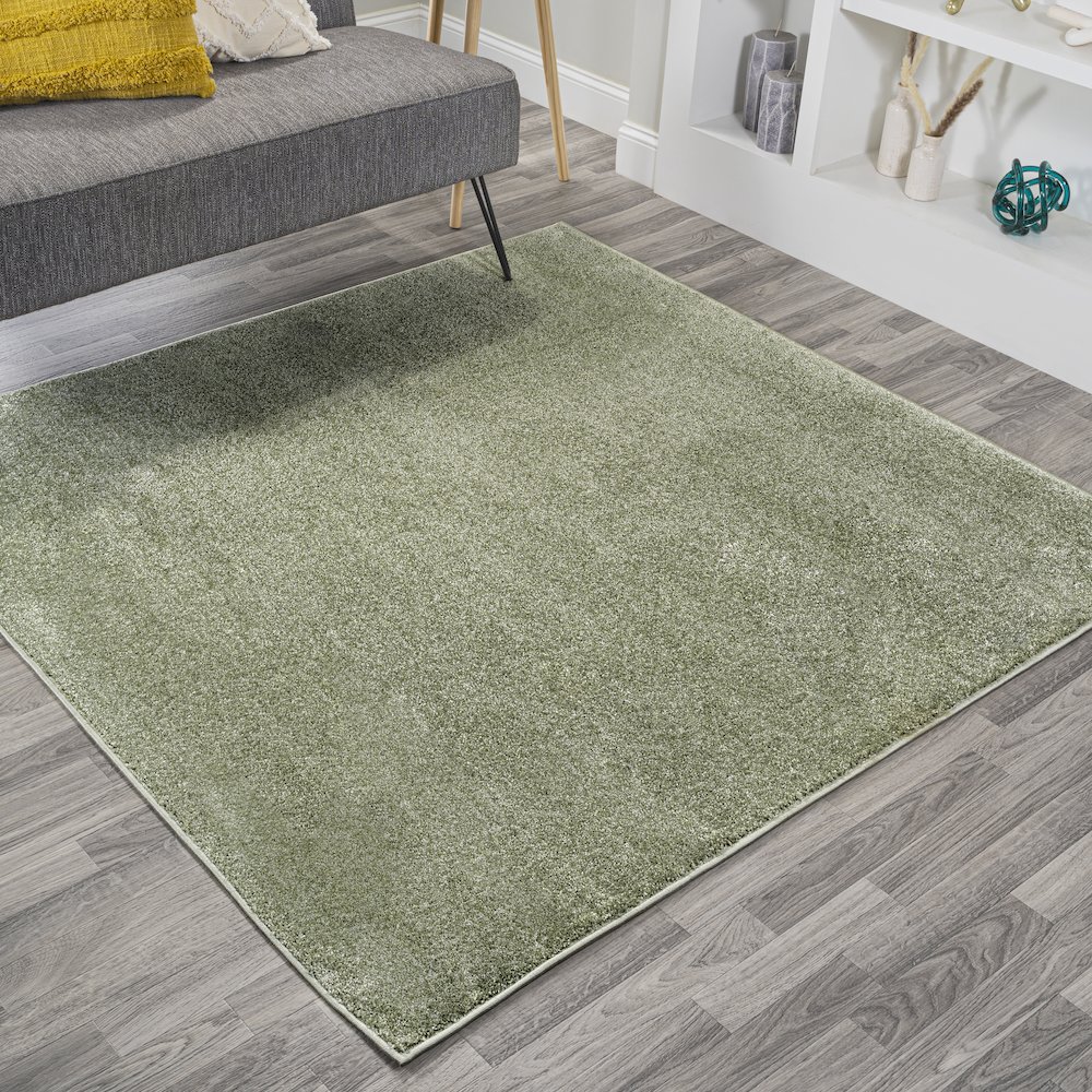 Haze Solid Low-Pile Area Rug. Picture 10