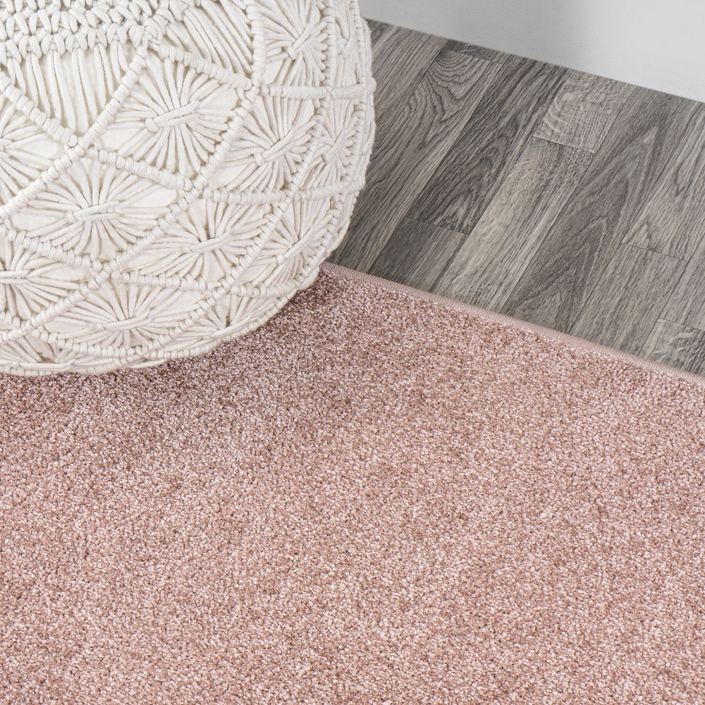 Haze Solid Low Pile Area Rug Pink. Picture 7