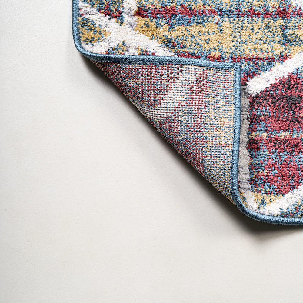 Tumbling Blocks Modern Geometric Area Rug. Picture 6