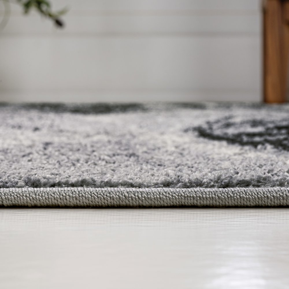 Viscon Abstract Marble Contemporary Area Rug. Picture 11