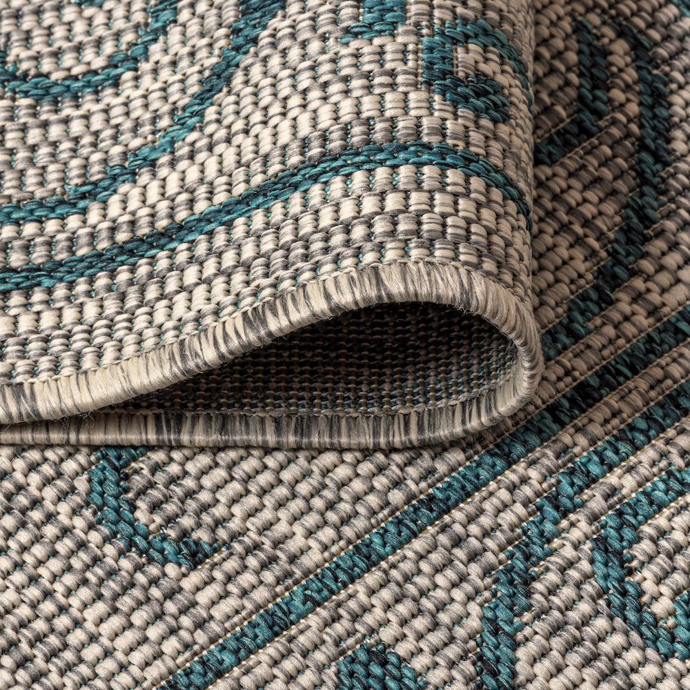 Charleston Vintage Filigree Textured Weave Indoor/Outdoor Area Rug. Picture 9