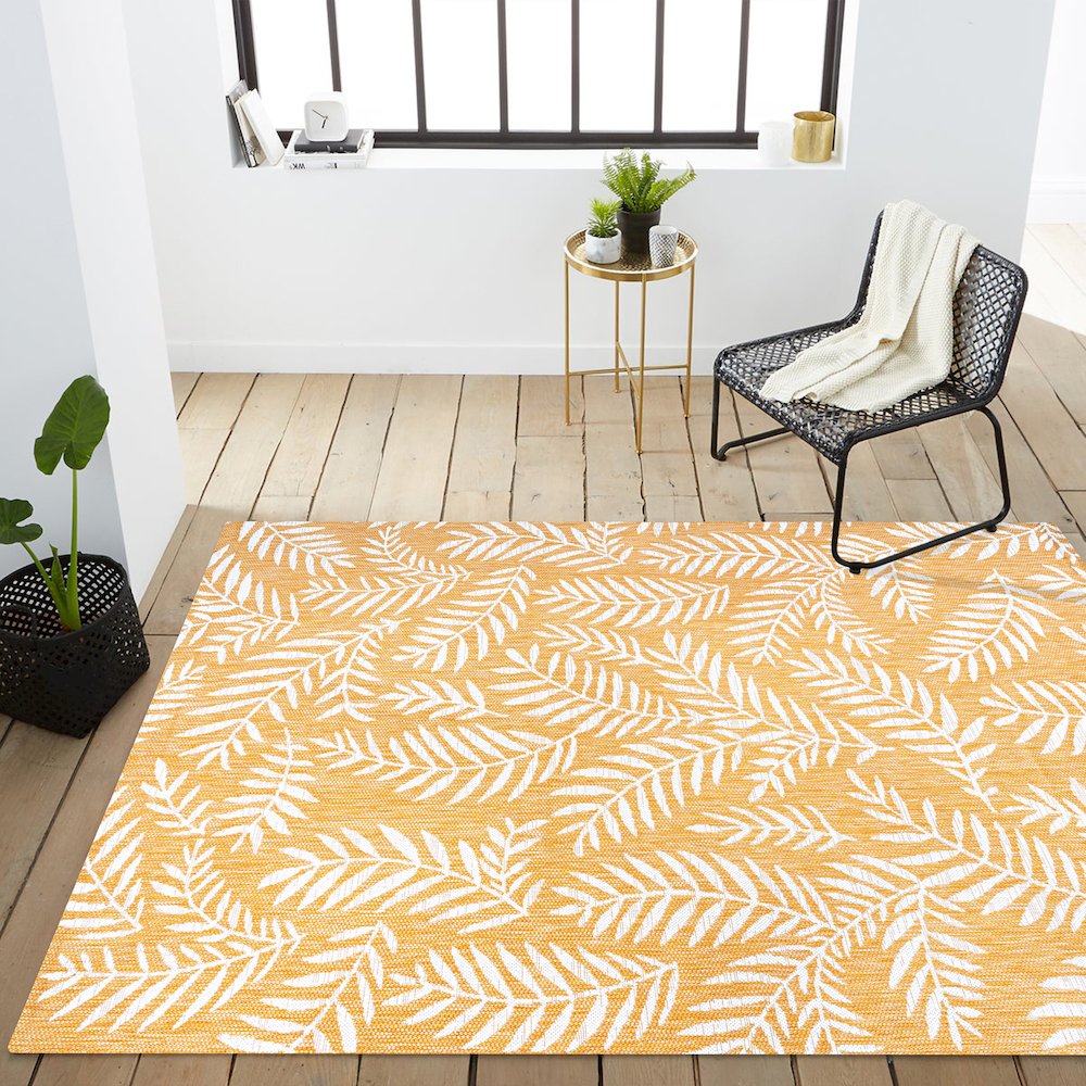 Nevis Palm Frond Indoor/Outdoor Area Rug. Picture 14