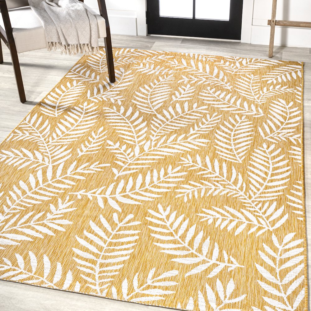 Nevis Palm Frond Indoor/Outdoor Area Rug. Picture 2