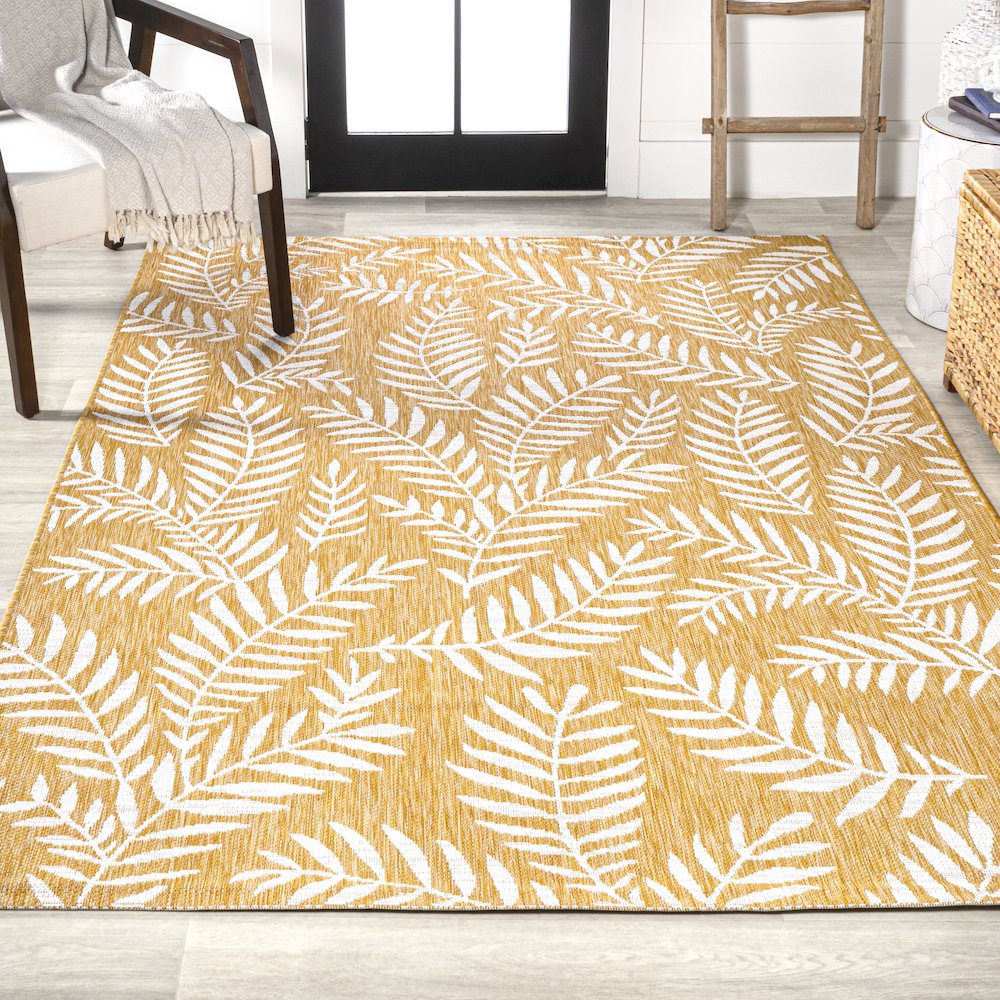 Nevis Palm Frond Indoor/Outdoor Area Rug. Picture 4