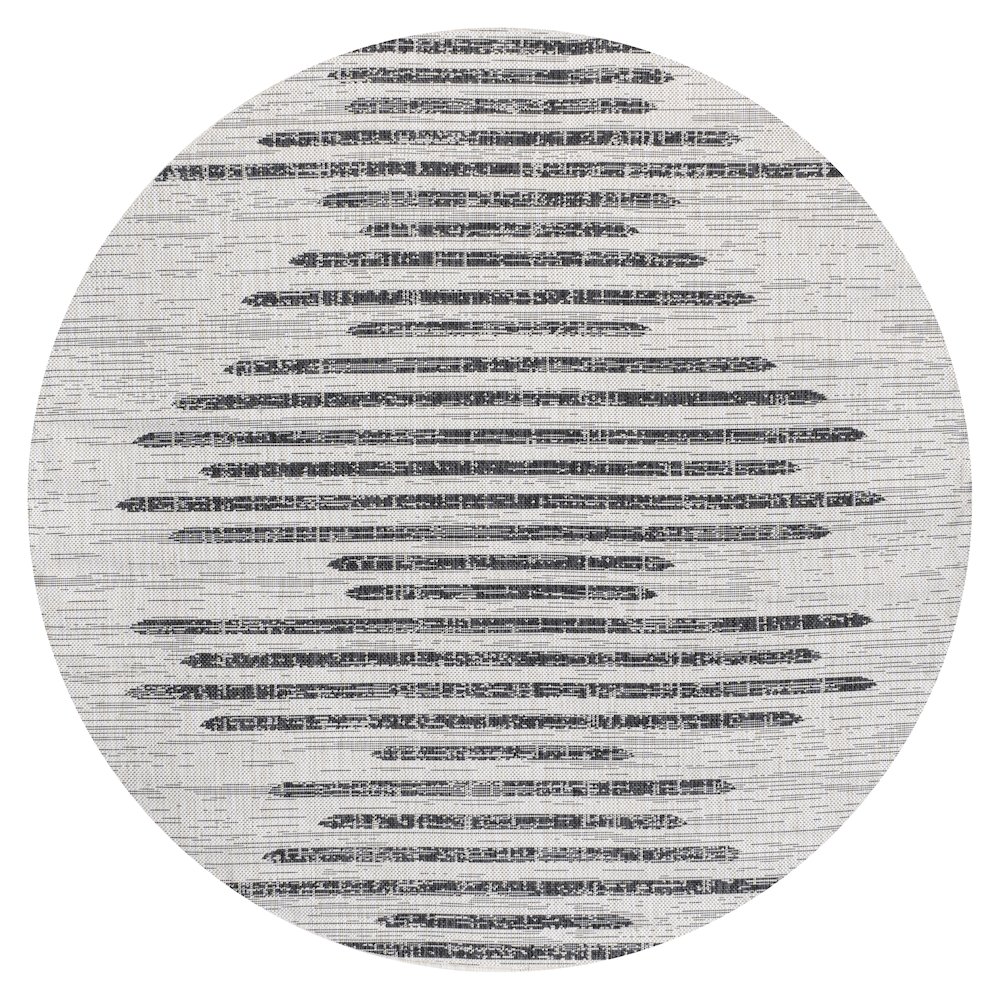 Zolak Berber Stripe Geometric Indoor/Outdoor Area Rug. Picture 2