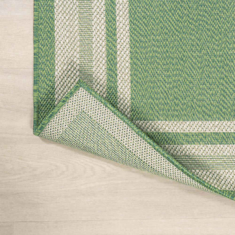 James Modern Border Stripe Indoor/Outdoor Area Rug. Picture 10
