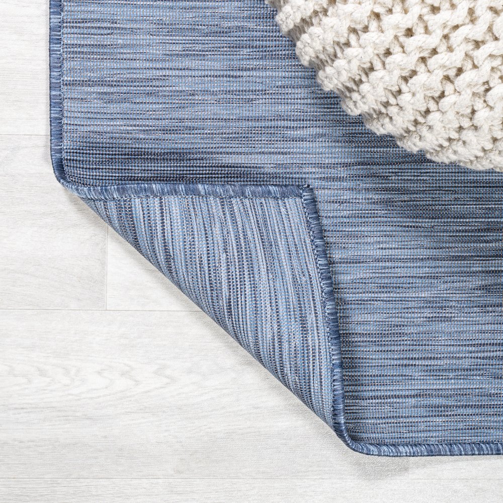 Ethan Modern Flatweave Solid Area Rug. Picture 3