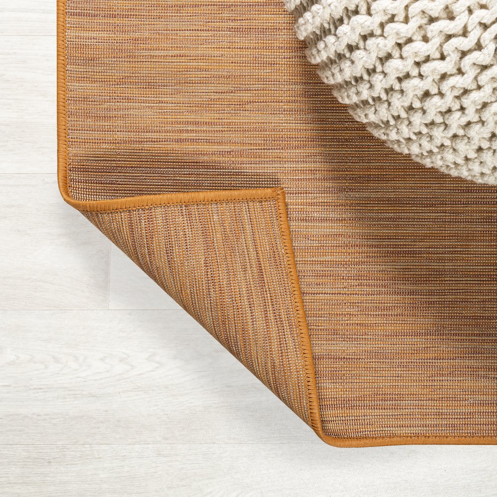 Ethan Modern Flatweave Solid Area Rug. Picture 3