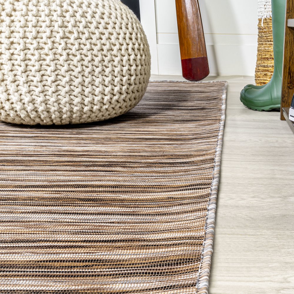 Finn Modern Farmhouse Pinstripe Area Rug. Picture 5