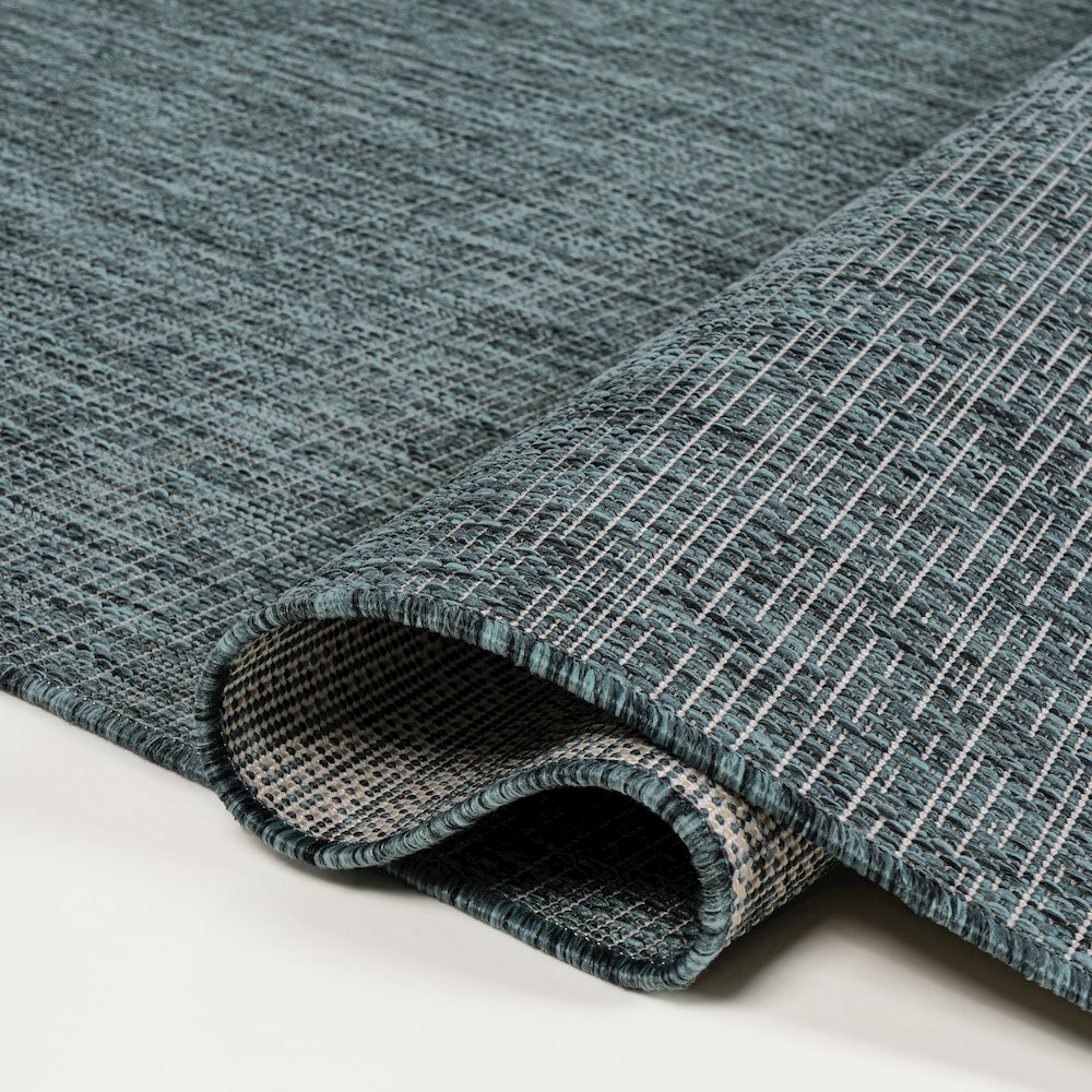 Alda Modern Minimalist Mingled Indoor/Outdoor Area Rug. Picture 4