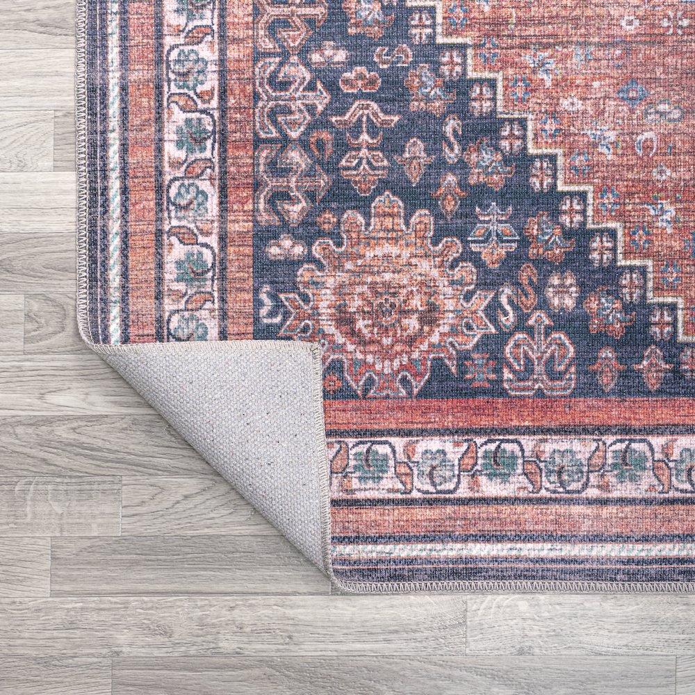 Dalyan Geometric Medallions Washable Indoor/Outdoor Area Rug. Picture 6