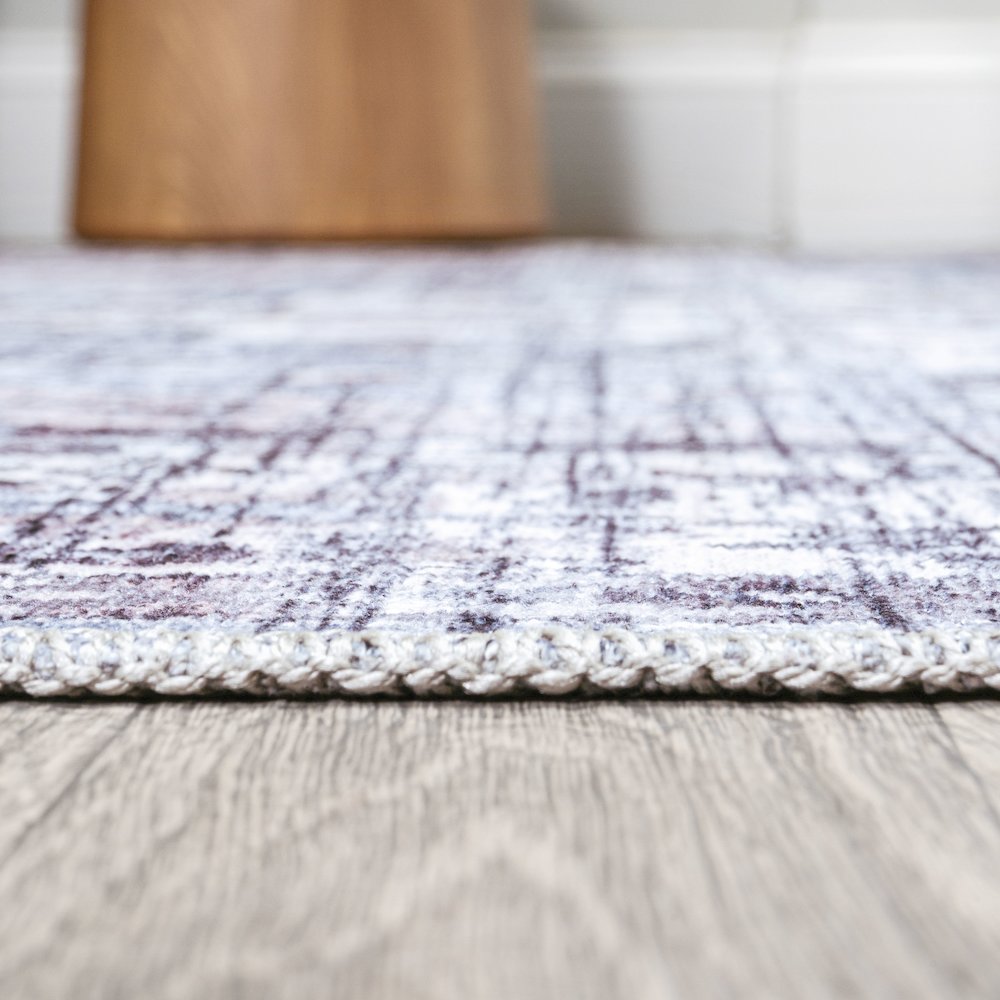 Didim Boho Gray Medallion Washable Indoor/Outdoor Area Rug. Picture 13