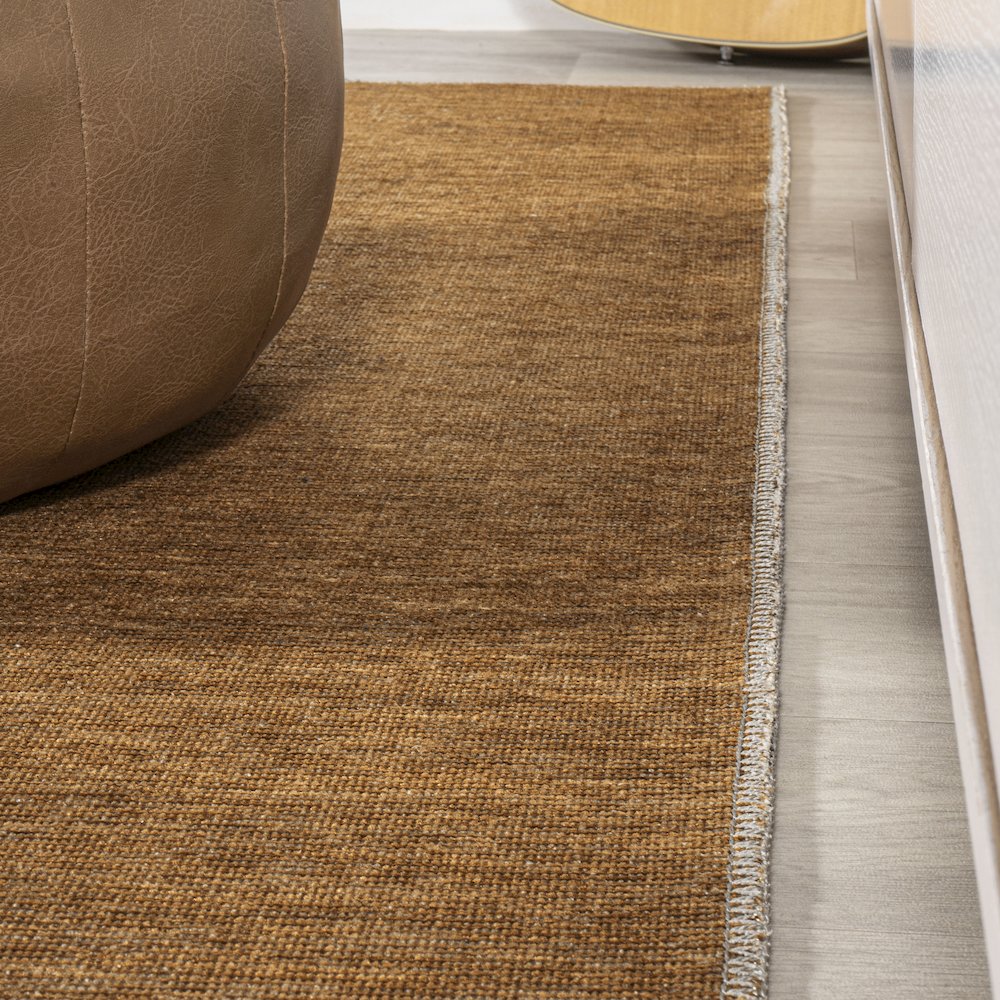 Chayton Minimalist Geometric Machine Washable Area Rug. Picture 8