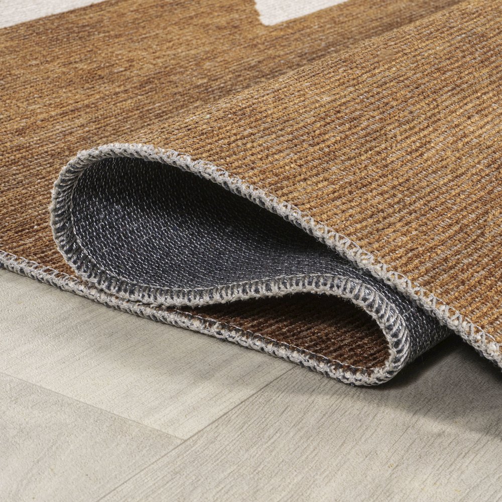 Chayton Minimalist Geometric Machine Washable Area Rug. Picture 9