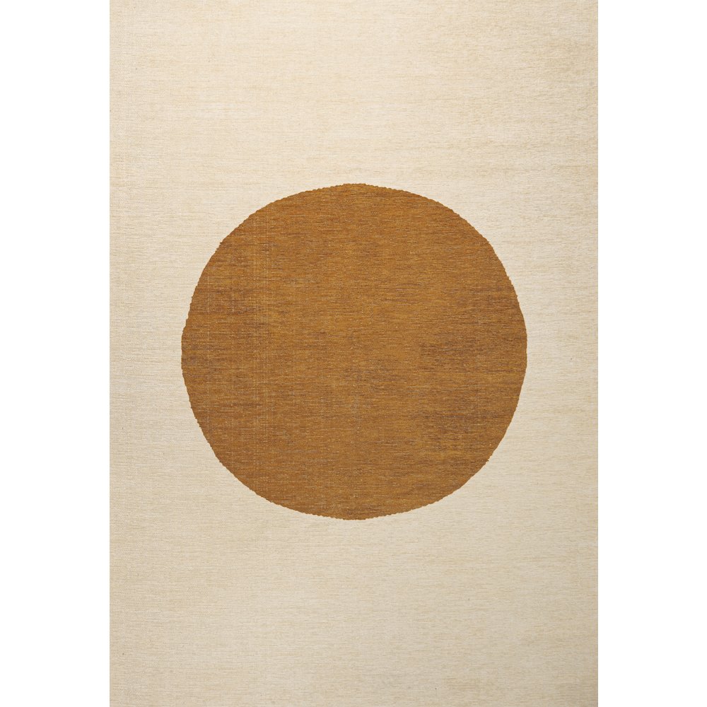 Cirkel Minimalist Geometric Dot Machine Washable Area Rug. Picture 1