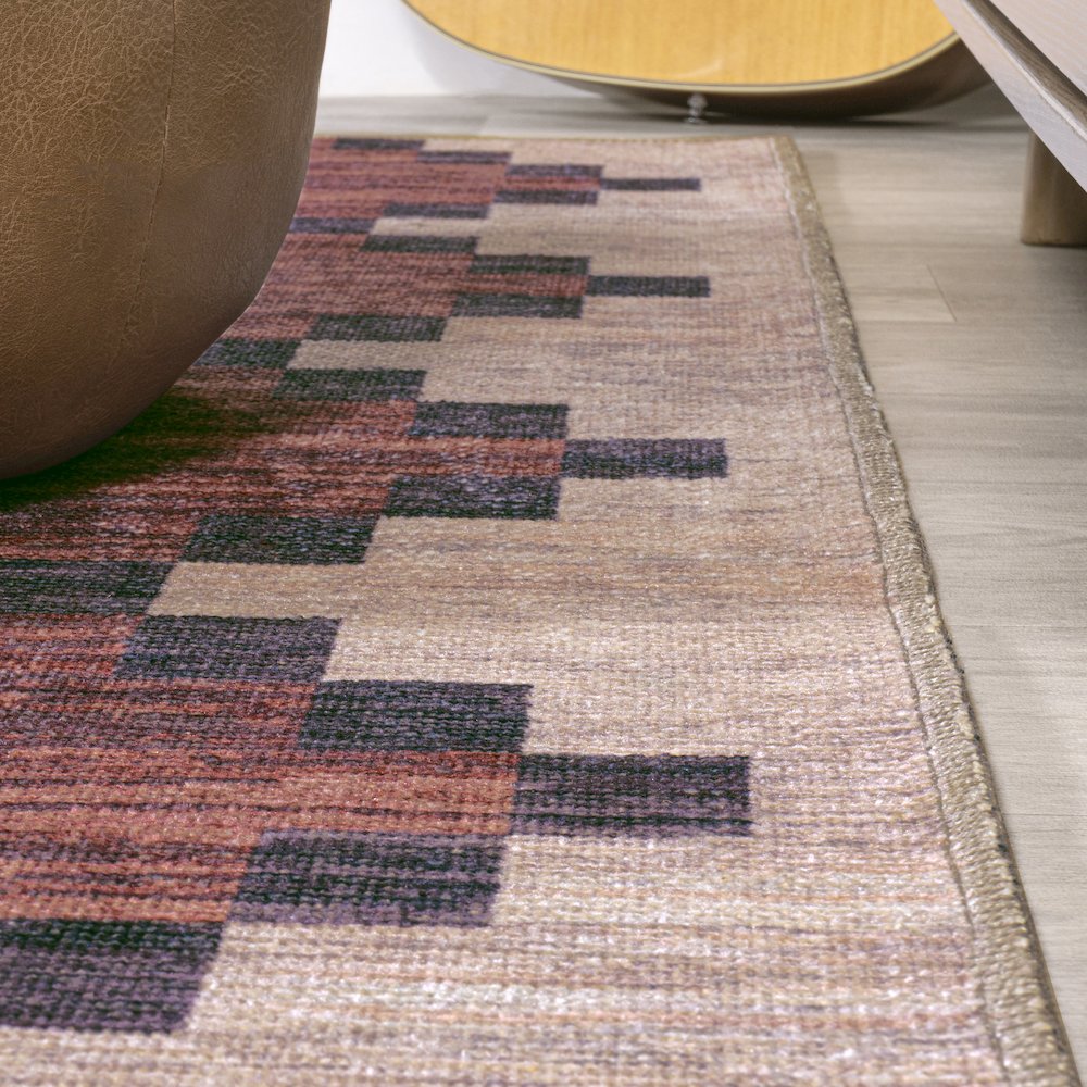 Timantii Modern Trellis Kilim Area Rug. Picture 8