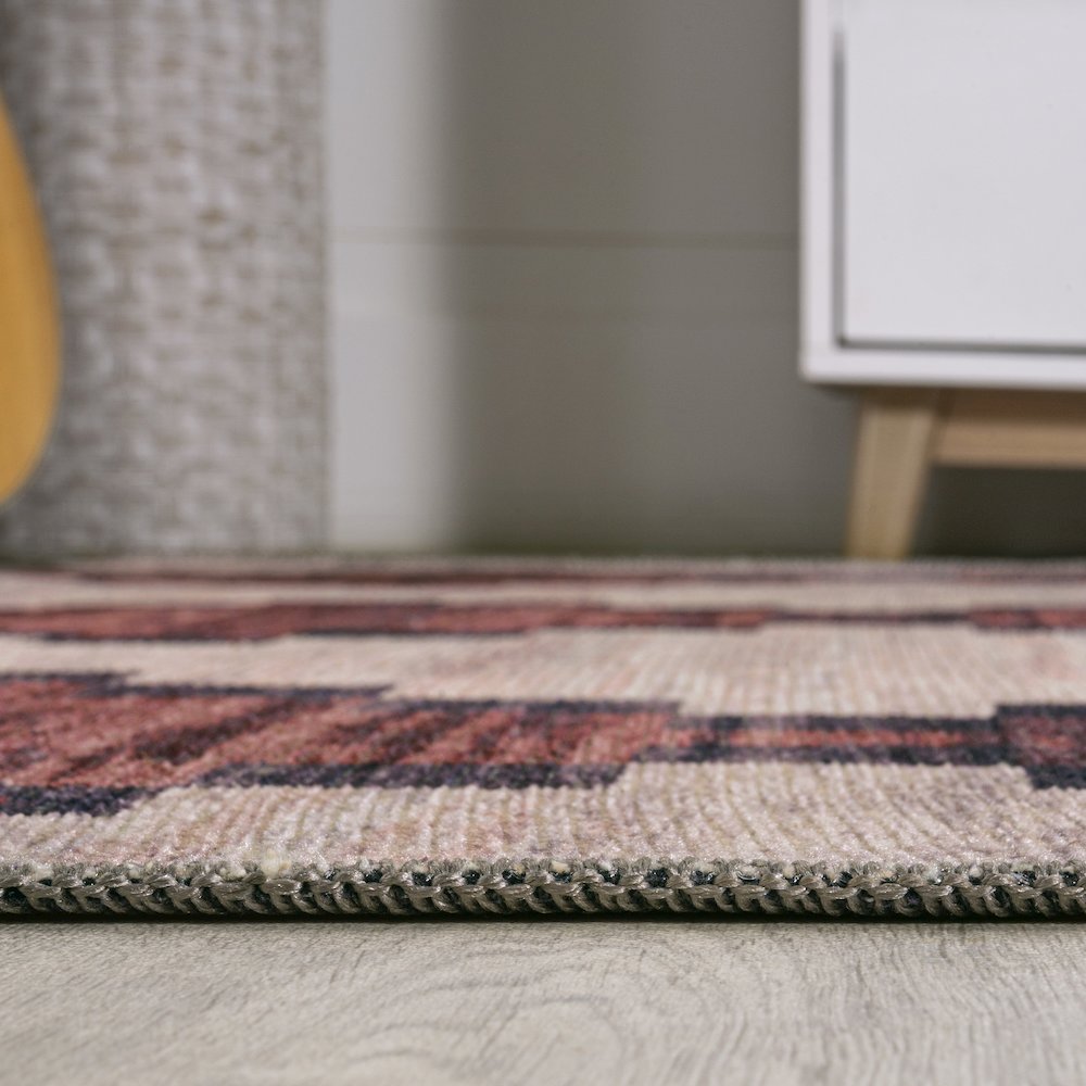 Timantii Modern Trellis Kilim Area Rug. Picture 14