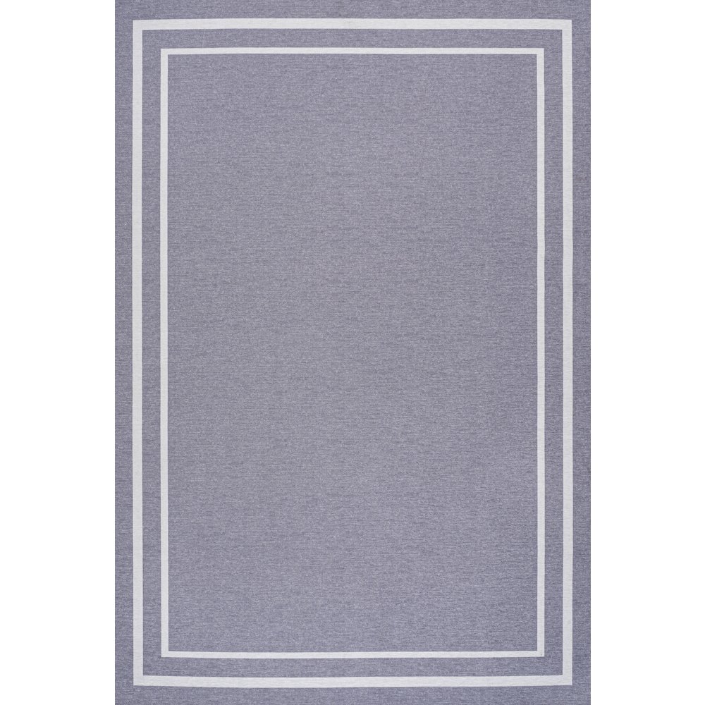 Sloane Classic 2-Stripe Border Washable Area Rug. Picture 3
